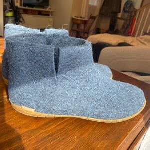 Glerups wool rubber sole slippers